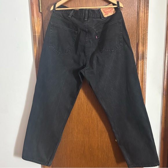 Levis 550 Relaxed Fit Tapered Leg Jeans Black 40x30 - Picture 2 of 6